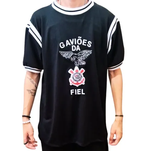 Camisa Gaviões da Fiel Corinthians Bordada Nova