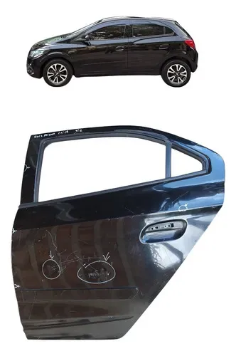 Porta Chevrolet Onix Traseira Esquerda 2014 A 2019 Original