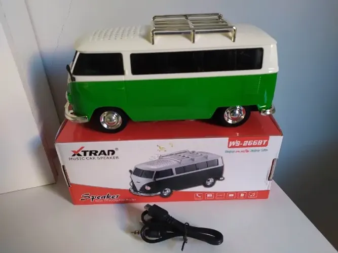 Caixinha de Som Kombi Verde - Muito Top