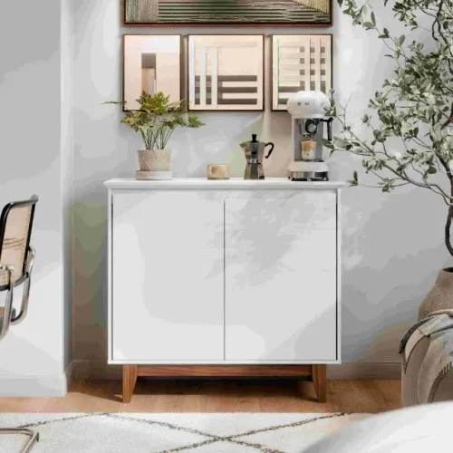 Buffet Flow 2 Portas Branco Frete Grátis - Até 12x 