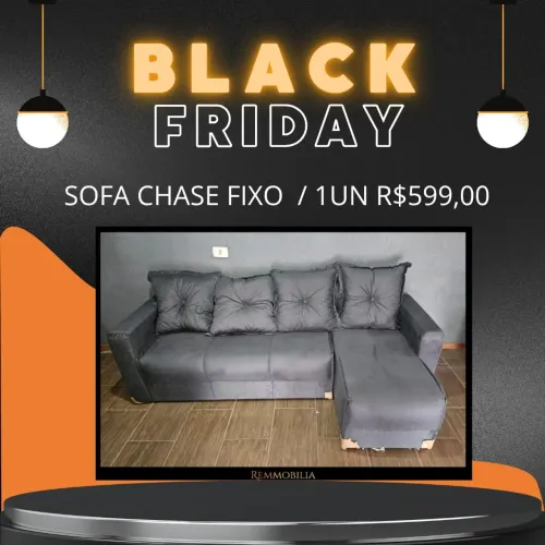 SOFA CHASE FIXO NOVO - PROMOÇÃO ENTREGAMOS