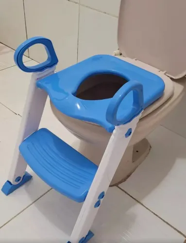Troninho Infantil Com Escada Assento Redutor Vaso sanitário