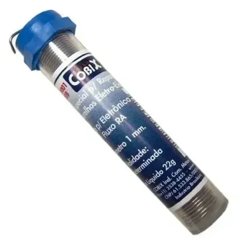  Fio de Solda Estanho p/ Ferro de Solda 1mm. 22g COBIX 