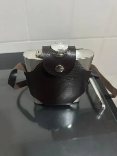 Cantil de INOX - C/ suporte em couro 