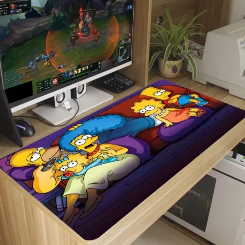Mouse Pad Geek Simpson Antiderrapante Diversas Estampas 70x35 cm
