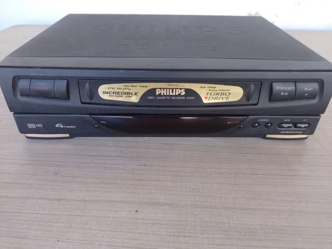 Vídeo Cassete Philips VR456 Turbo Drive defeito 