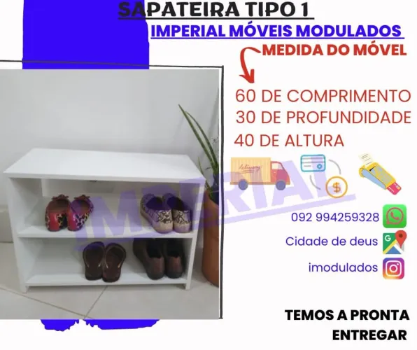 Sapateira Tipo 1 Imperial Móveis Modulados