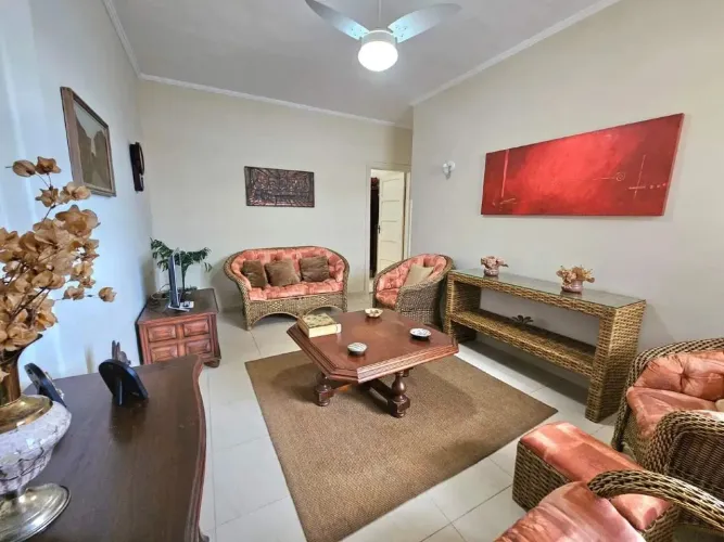 Apartamento 2 Dormitórios, 1 Vaga, Vista Mar - Pompéia - Santos - SP