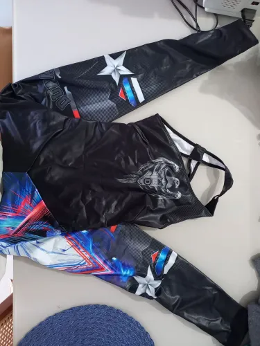 Roupas de Academia Macacão Preto M