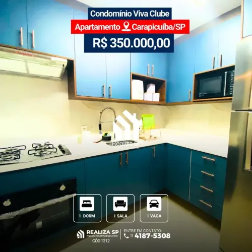Apartamento à Venda Condomínio Viva Clube Carapicuíba/SP