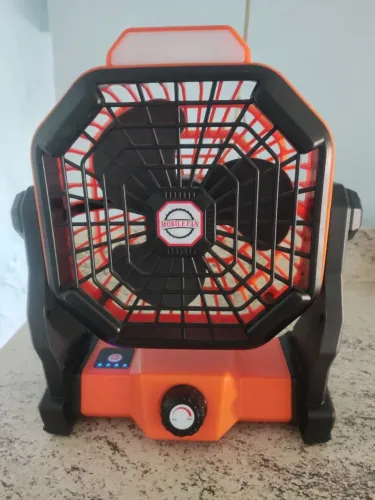Ventilador Portátil Recarregável Com Led X20 - Albatroz