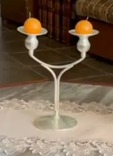 Lindo castiçal de prata . DESIGN DIFERENTE e SOFISTICADO !