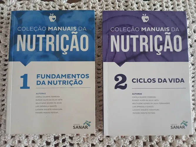 Coleção Manuais da Nutrição editora Sanar - Livros pra concurso de Nutrição
