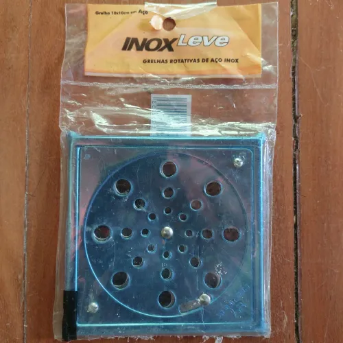 Grelha Rotativa em Aço Inox 10x10cm
