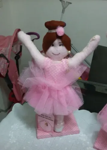 Kit 4 Bonecas de Feltro Bailarina 