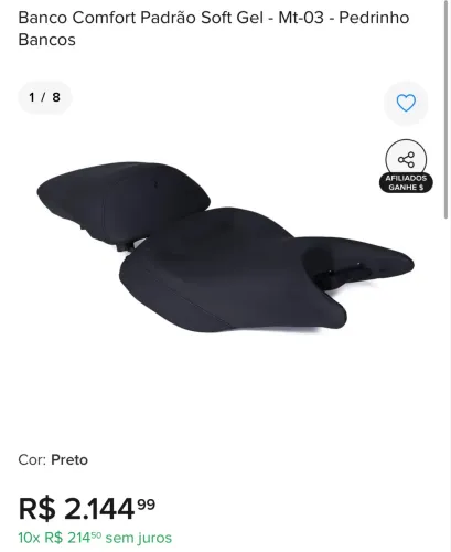 Banco Comfort Padrão Soft Gel - Mt-03 - Pedrinho Bancos