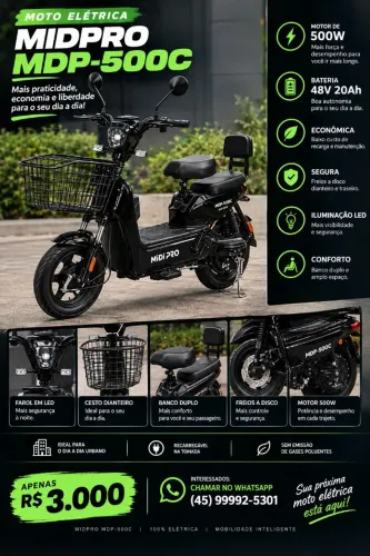 Moto elétrica 500w