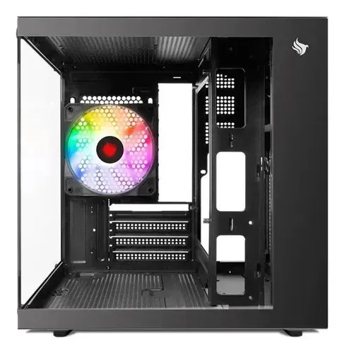 Gabinete gamer aquário com uma fan RGB 