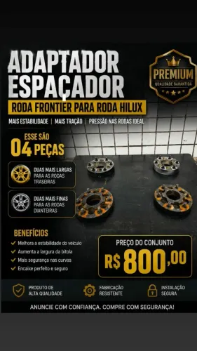 ADAPTADOR / ESPAÇADOR DE RODA FRONTIER PARA RODA HILUX