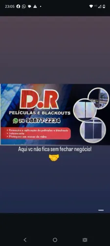 D.R peliculas e blackouts remoção e aplicação de películas e blackouts