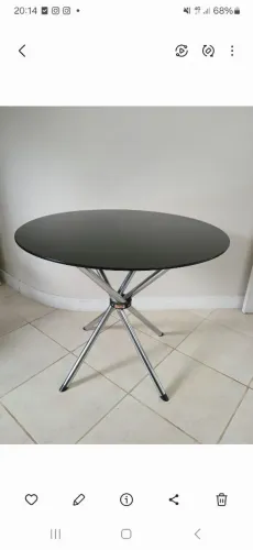 Mesa redondade vidro 90cm 