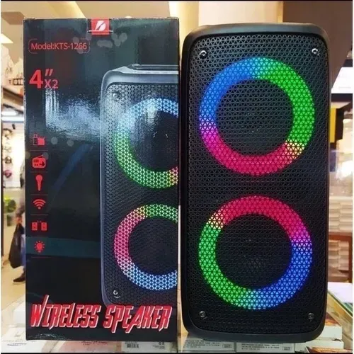 Super Caixa De Som Portátil Amplificada 2 Alto Falante 200w Cor Preto 110v