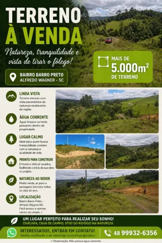 TERRENO EM ALFREDO WAGNER