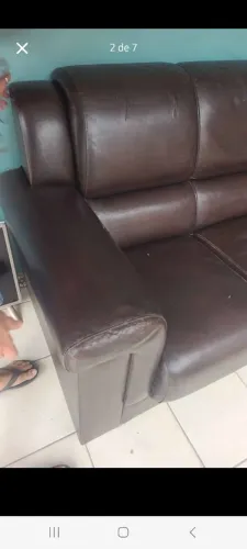 Sofa marrom 2 lugares
