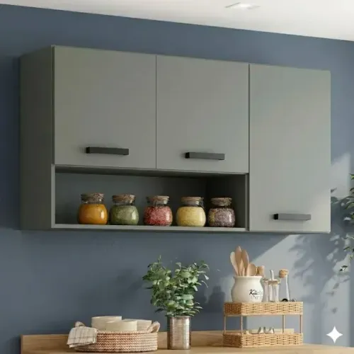 Armário Aéreo Cozinha Fendi Com 3 Portas PRODUTO EM OFERTA