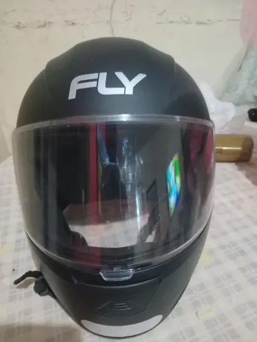 Capacete Moto Fly F9 Classic Preto Fosco - Muito Novo!