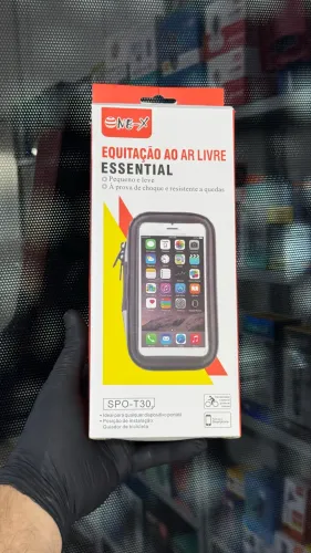 Suporte Celular para Moto À Prova D'água - Blindado com Haste Ajustável