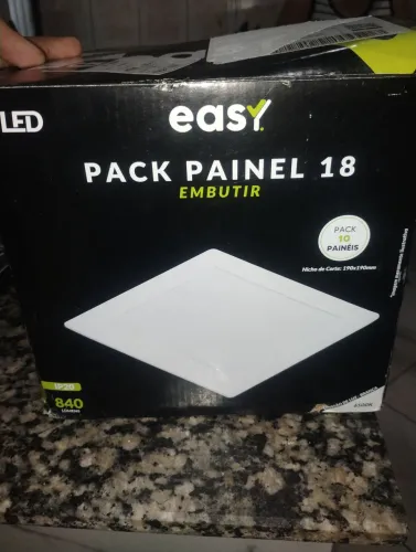 10 unidades de LUMINÁRIA LED de embutir