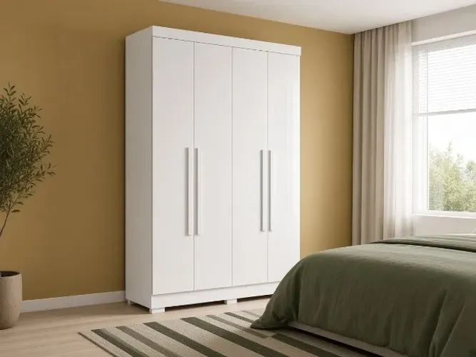 Guarda-Roupa Recife 4 Portas 1,21m (NOVO A PRONTA ENTREGA)