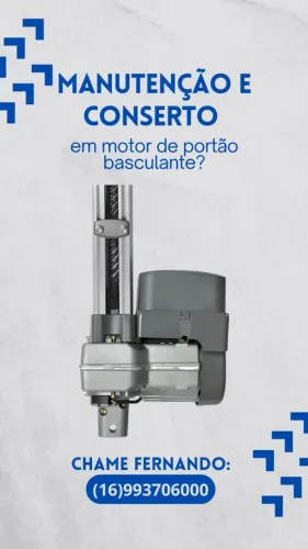 Conserto de motor portão basculante 