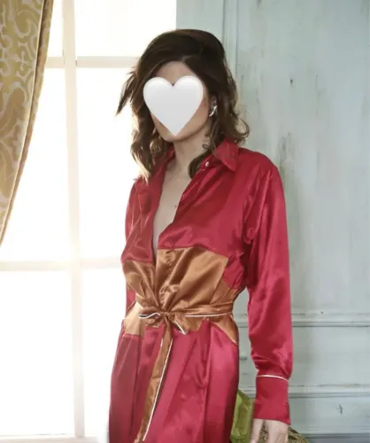 Robes midi Homewear Catherine - Pink
