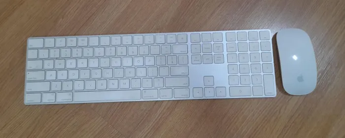 Magic keyboard númerico + Magic mouse.