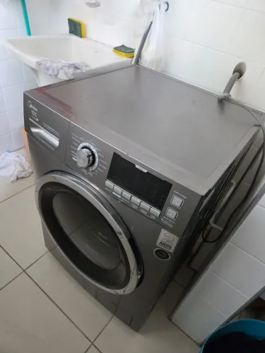 Lava e Seca Midea Prata 11kg Storm Wash Inverter Tambor 4D LSD11X1 127V