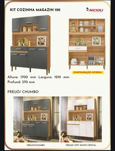 Armário de Cozinha Magazin 7 portas 