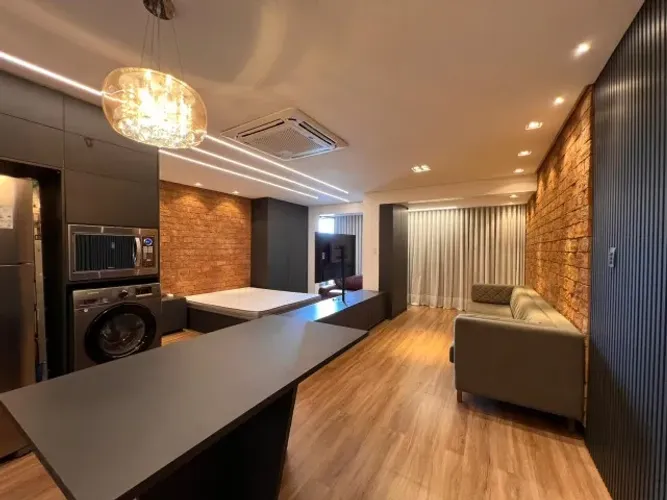 Vendo apto no Ed. Felicità, 47,01m², mobiliado. Bairro: Batista Campos, Belém - PA