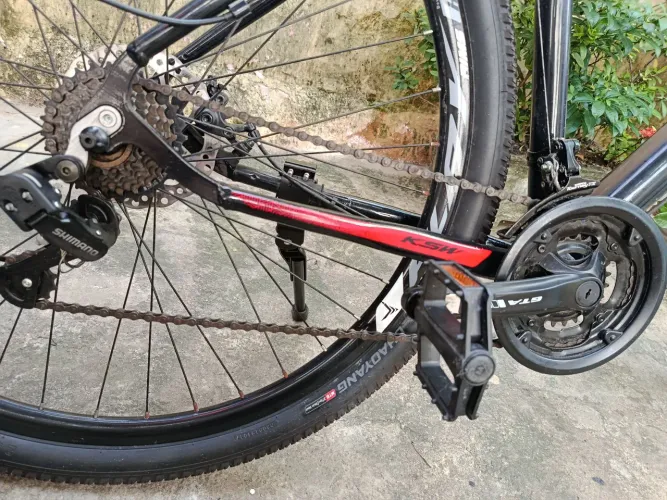 Bicicleta com cadeirinha infantil