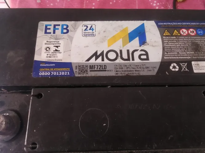 Bateria moura 72 amperes