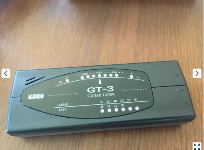 afinador korg gt-3 para guitarra e baixo, modelo gt3 preto, alta qualidade, fabricado no j