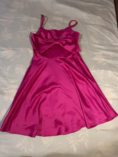 Vestido rosa cetim 16 anos