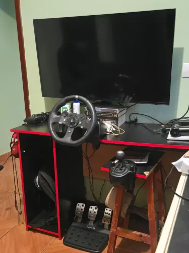 Logitech G920 + Câmbio + TV Samsung 40? - Simulador Completo