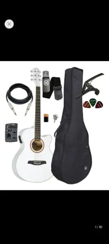 Vendo violão Eletroacústico Branco