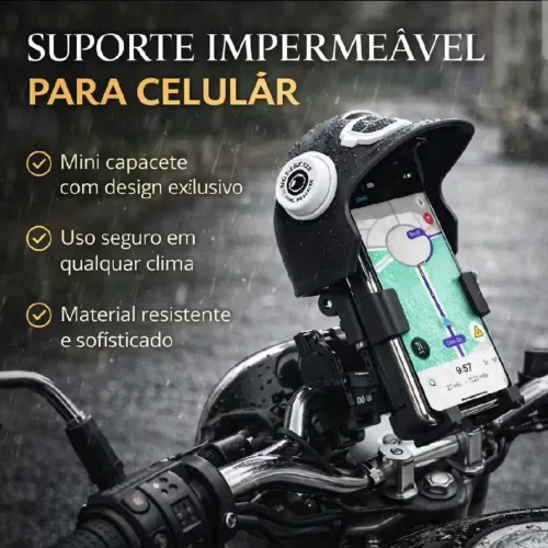SUPORTE DE CELULAR CAPACETE 