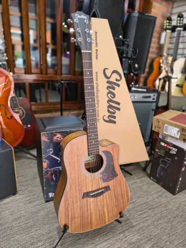 Violão Folk Dreadnought Eletroacústico Shelby / Eagle