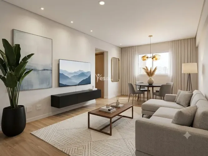 Aluguel de apartamento novo com varanda no Bairro Jardim REF: 20360