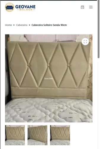 Cabeceira Solteiro Senda 90cm R$285,00