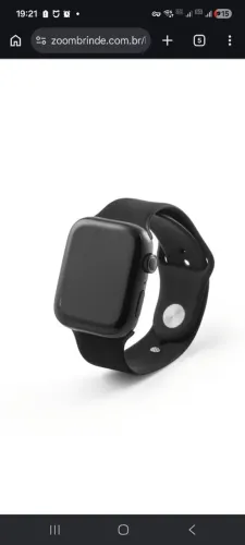 Smartwatch Tela 1.85" Bluetooth Android e iPhone + Monitor Cardíaco